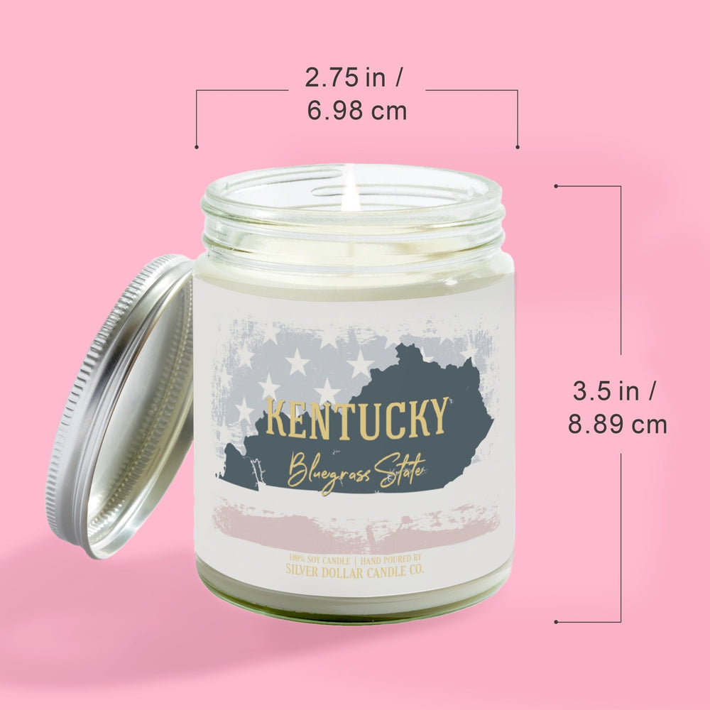 
                  
                    Kentucky State Candle - Missing Home and Nostalgia Candle - 9/16oz 100% All - Natural Handmade Soy Wax Candle - Silver Dollar Candle Co all natural soy candle
                  
                