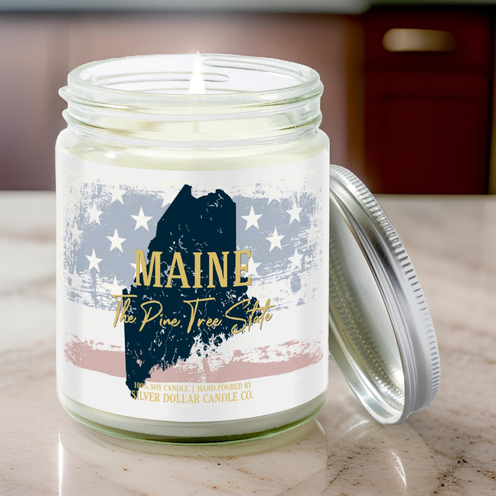 
                  
                    Maine State Candle - Missing Home and Nostalgia Candle - 9/16oz 100% All - Natural Handmade Soy Wax Candle - Silver Dollar Candle Co all natural soy candle
                  
                