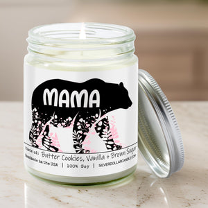 Mama Bear - Sugar Cookie Scented Candle | Sweet Butter & Vanilla Aroma | 9oz Hand - Poured Soy Wax | Eco - Friendly, Lead - Free Cotton Wicks | Made in USA - Silver Dollar Candle Co all natural soy candle