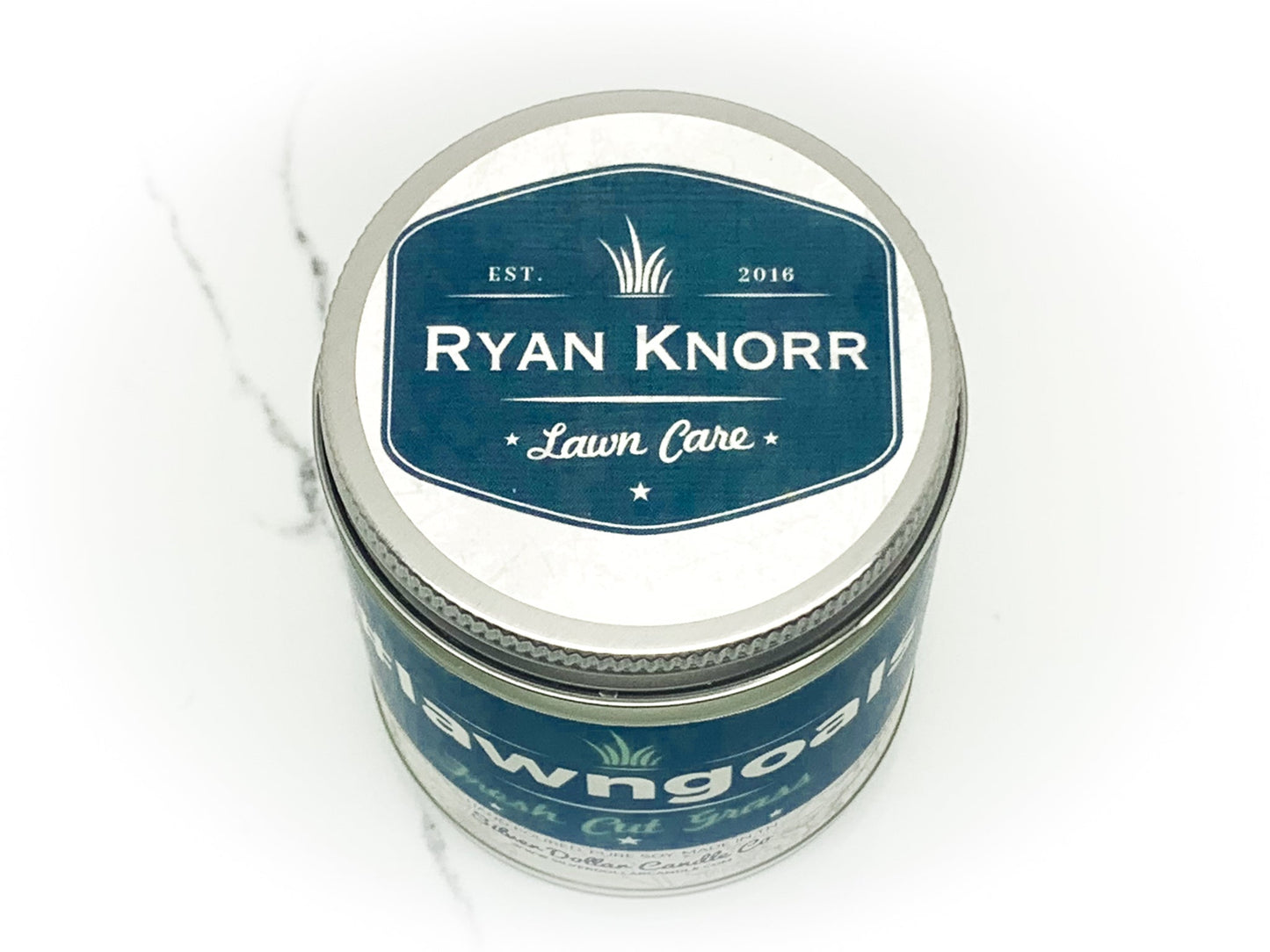 Ryan Knorr - #LawnGoals - Silver Dollar Candle Co all natural soy candle