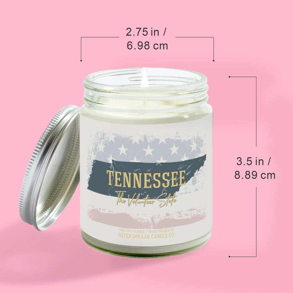 
                  
                    Tennessee State Candle - Missing Home and Nostalgia Candle - 9/16oz 100% All - Natural Handmade Soy Wax Candle - Silver Dollar Candle Co all natural soy candle
                  
                