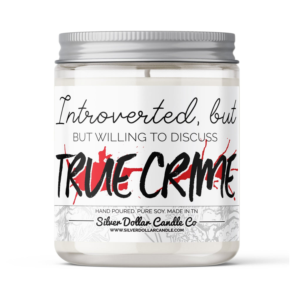 
                  
                    True Crime Introverts Candle - 9/16oz 100% All - Natural Handmade Soy Wax Candle - Silver Dollar Candle Co all natural soy candle
                  
                