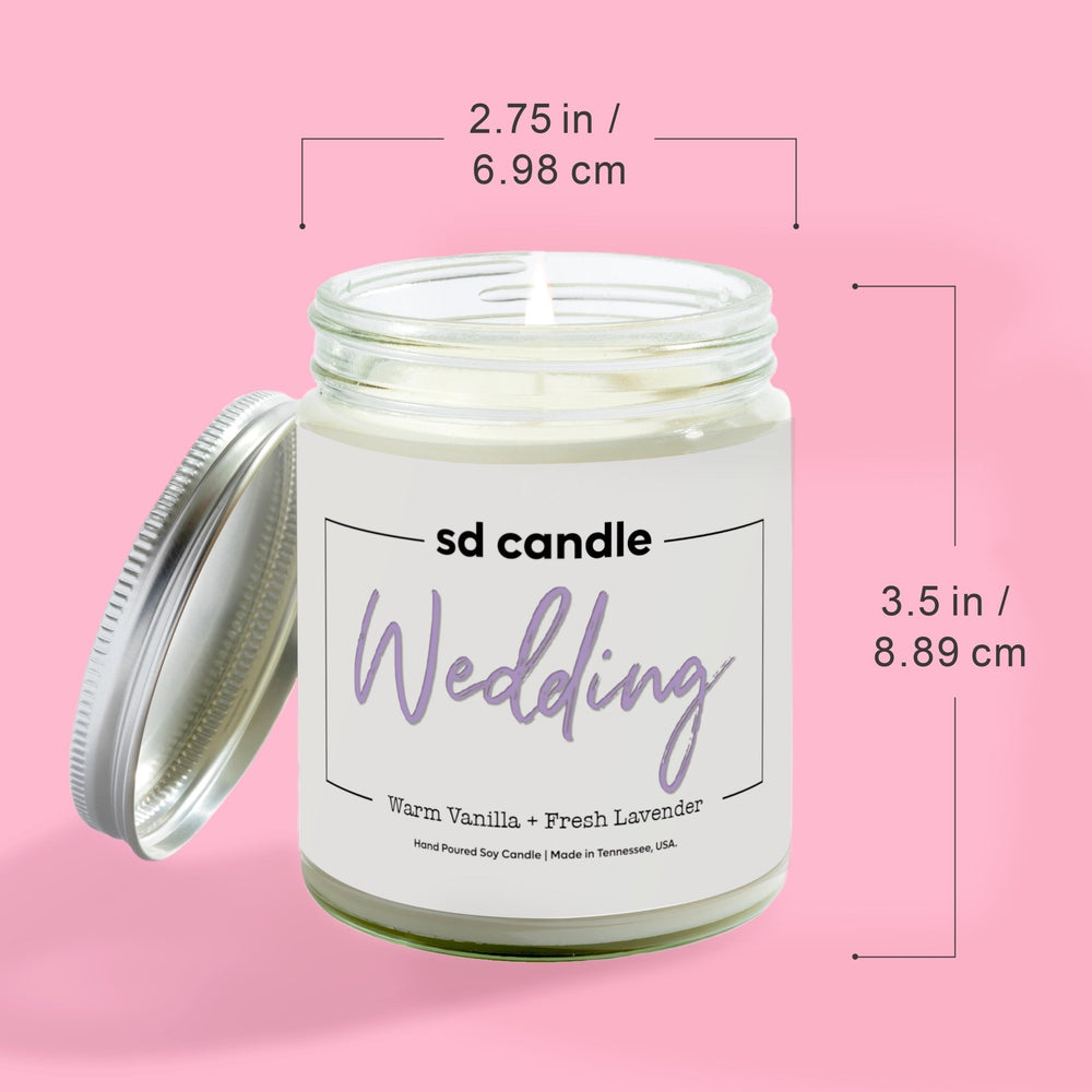 
                  
                    Wedding Candle - 9/16oz 100% All - Natural Handmade Soy Wax Wedding Candle - Silver Dollar Candle Co all natural soy candle
                  
                