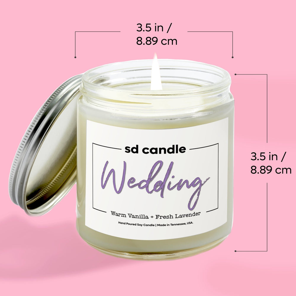 
                  
                    Wedding Candle - 9/16oz 100% All - Natural Handmade Soy Wax Wedding Candle - Silver Dollar Candle Co all natural soy candle
                  
                