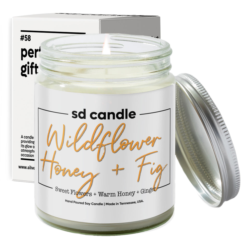 #54 | Wildflower Honey + Fig Scented Candle - 9/16oz 100% All-Natural Handmade Soy Wax Candle