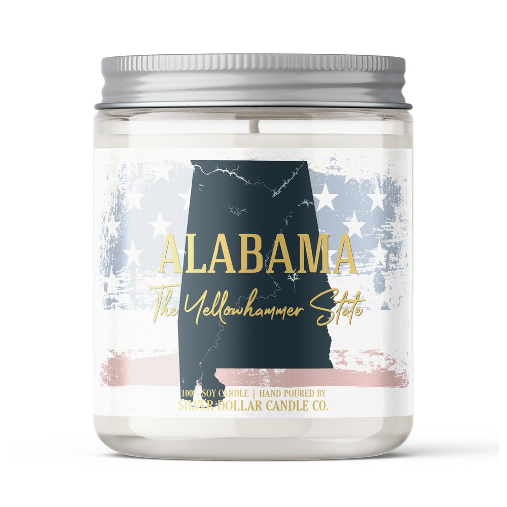 
            
                Load image into Gallery viewer, State Candle - Alabama All Natural Soy Wax Candle
            
        