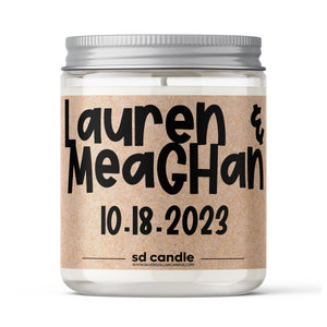
            
                Load image into Gallery viewer, Custom Engagement Candle - 8oz (V4)
            
        