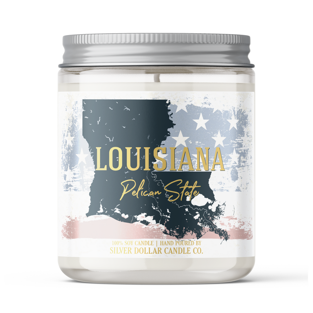 Louisiana State Candle - Missing Home and Nostalgia Candle - 9/16oz 100% All-Natural Handmade Soy Wax Candle