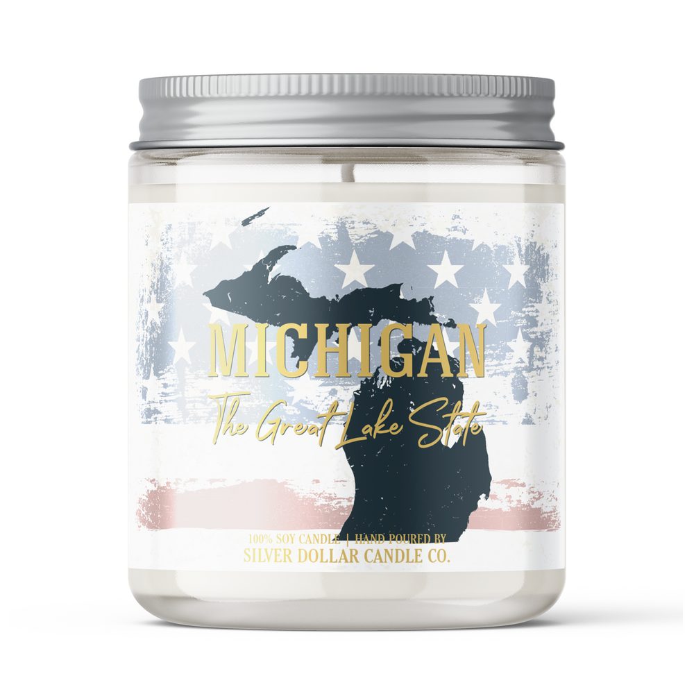 Michigan State Candle - Missing Home and Nostalgia Candle - 9/16oz 100% All-Natural Handmade Soy Wax Candle
