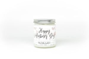Happy Valentines Day Candle - Happy Valentine's Day Scented Candle - Love/Anniversary/Valentine's Day Candle - 9/16oz 100% All-Natural Handmade Soy Wax Candle