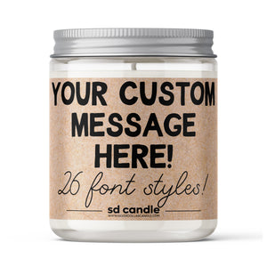 
            
                Load image into Gallery viewer, Personalized Custom Candle - Kraft
            
        