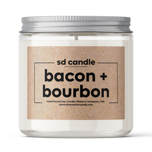 
            
                Load image into Gallery viewer, #11 | Bacon &amp;amp; Bourbon Delight Handmade Soy Candle
            
        
