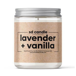 #1 | Lavender & Vanilla 8oz Soy Candle by SD Candle